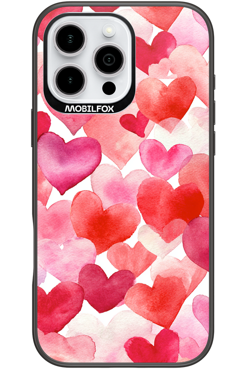 Water Painted Heart - Apple iPhone 16 Pro Max