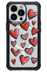 Red Love Transparent - Apple iPhone 13 Pro