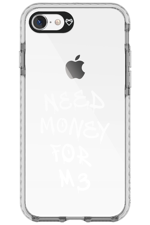 Need M3 Transparent White - Apple iPhone 8