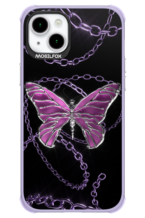 Butterfly Necklace - Apple iPhone 15 Plus