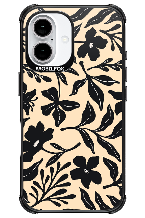 Black Flowers 2.0 - Apple iPhone 16