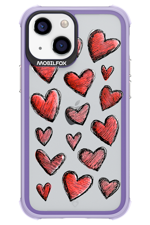 Red Love Transparent 2.0 - Apple iPhone 13 Mini