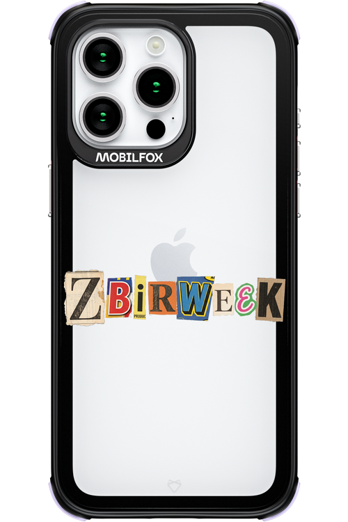 Zbirweek (transparent) 2.0 - Apple iPhone 15 Pro Max