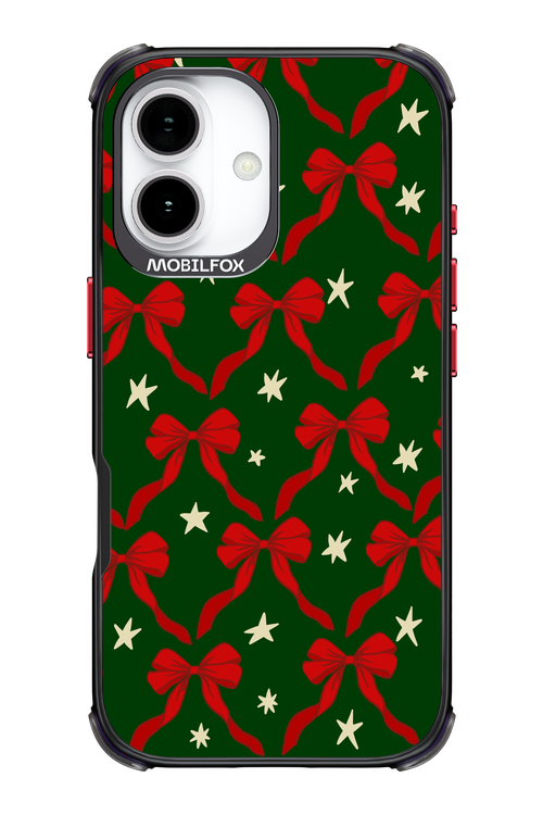 Bow & Stars (Green) - Apple iPhone 17