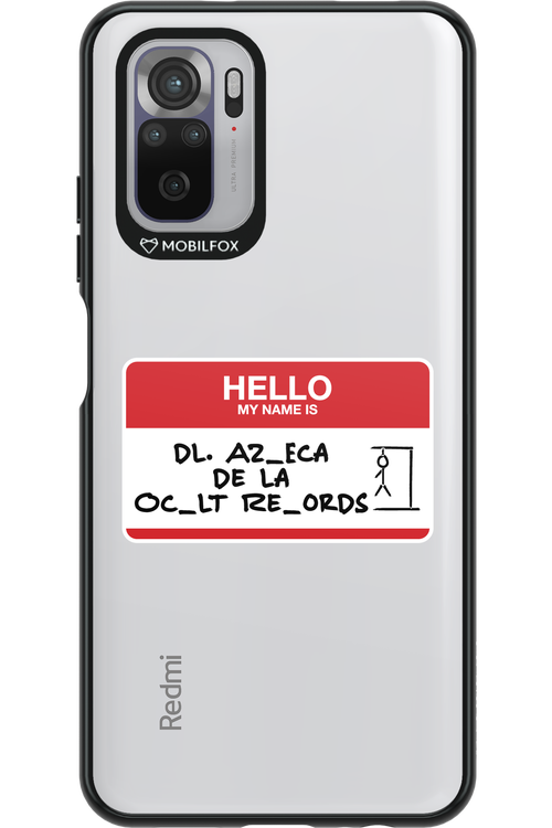 Hello My Name Is (nude) - Xiaomi Redmi Note 10