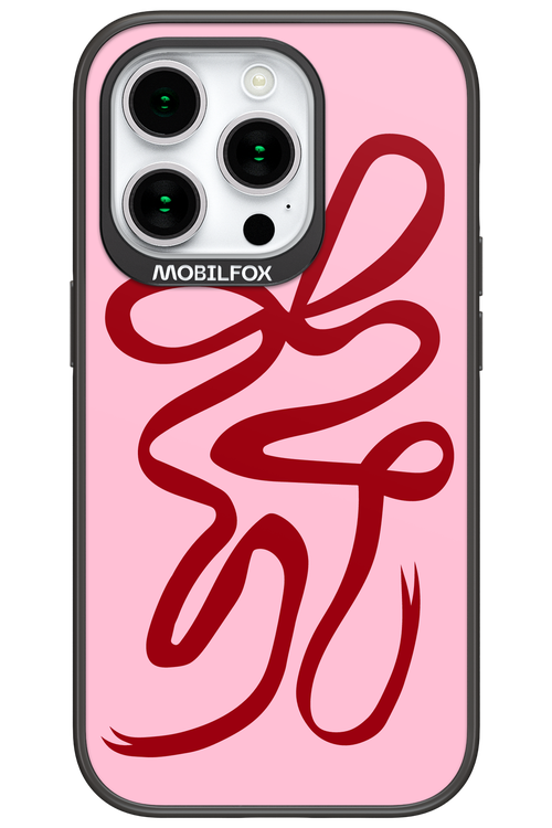 Burgundy Bow - Apple iPhone 15 Pro