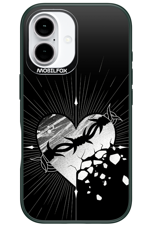 Fehér Szív - Apple iPhone 16