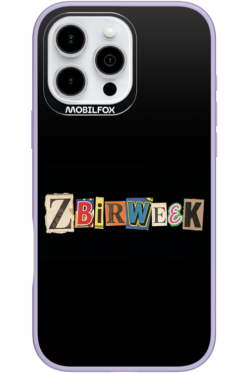 Zbirweek (black) 2.0 - Apple iPhone 16 Pro Max
