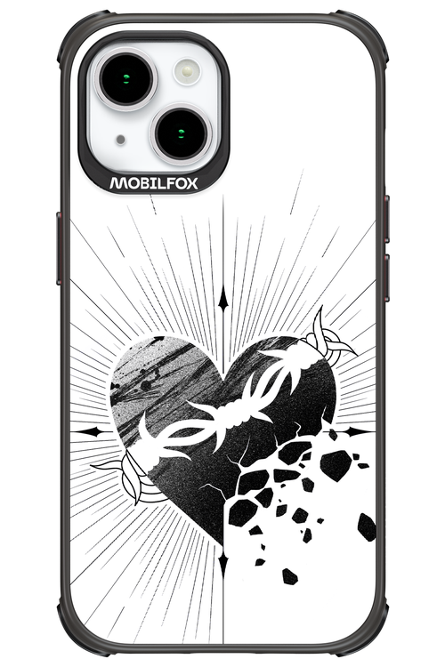 Fekete Szív - Apple iPhone 15