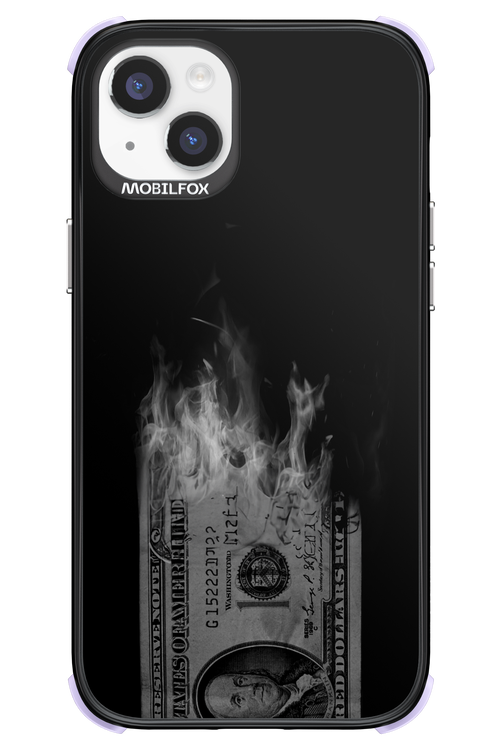 Money Burn B&W - Apple iPhone 14 Plus