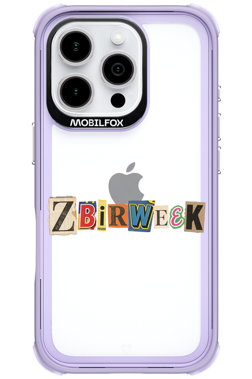 Zbirweek (transparent) 2.0 - Apple iPhone 16 Pro