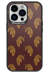 Burgundy Leopard Pattern - Apple iPhone 13 Pro
