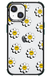 Smiley Flowers Transparent - Apple iPhone 14