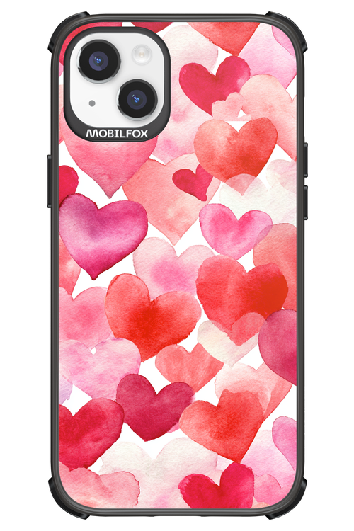 Water Painted Heart 2.0 - Apple iPhone 14 Plus