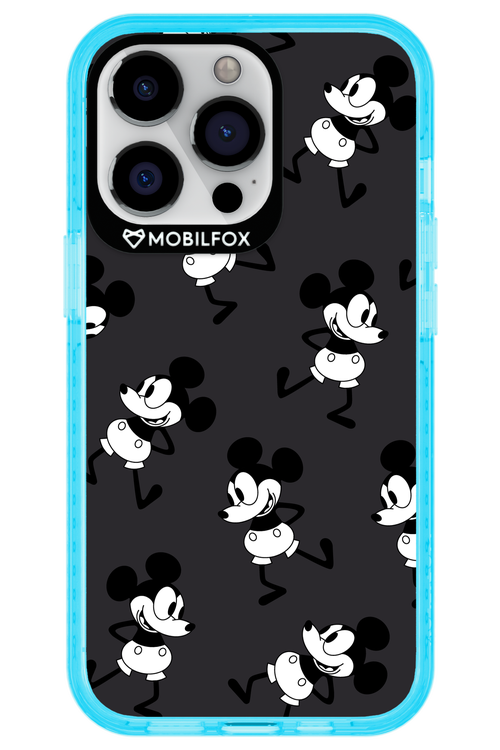 Iconic Mouse (antracite pattern) - Apple iPhone 13 Pro