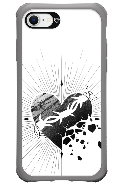 Fekete Szív - Apple iPhone SE 2020