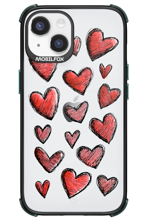 Red Love Transparent 2.0 - Apple iPhone 14
