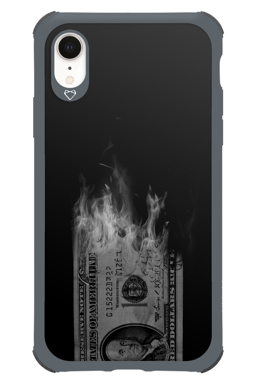 Money Burn B&W 2.0 - Apple iPhone XR