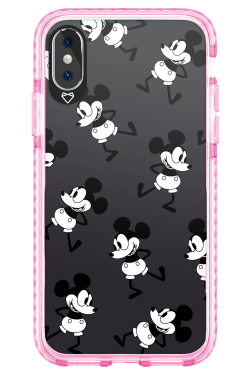 Iconic Mouse (antracite pattern) - Apple iPhone X