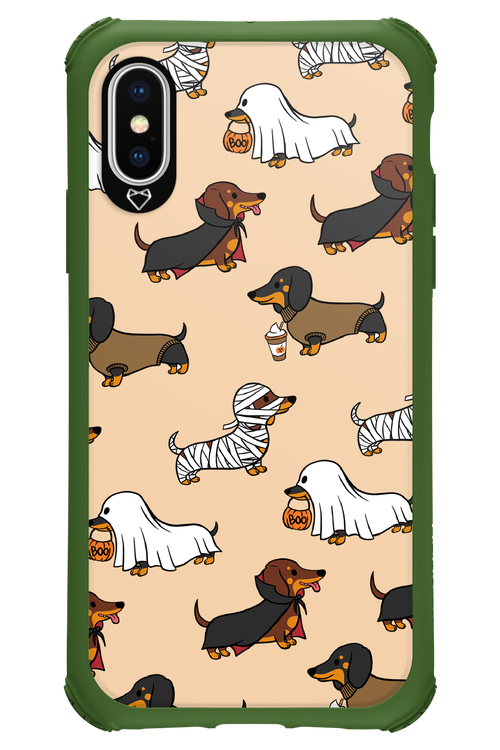 Scary Dachshund - Apple iPhone X