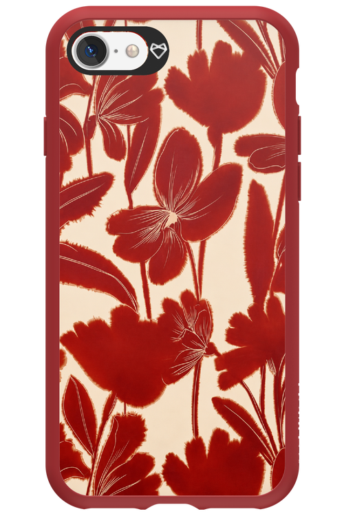 Burgundy Flowers 2.0 - Apple iPhone 7