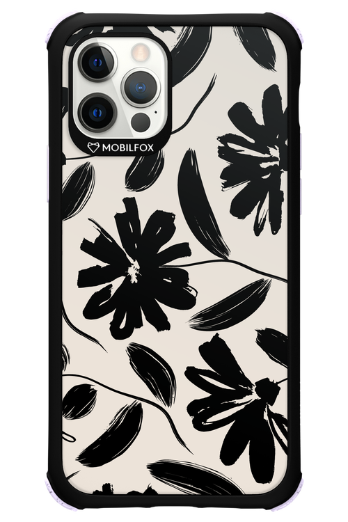 Monochrome Flowerss 2.0 - Apple iPhone 12 Pro