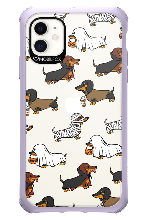 Scary Dachshund (Transparent) - Apple iPhone 11