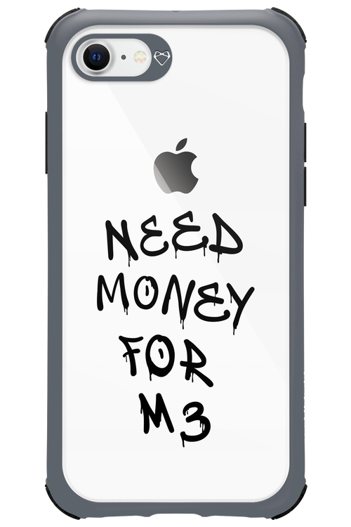 Need M3 Transparent Black - Apple iPhone 8