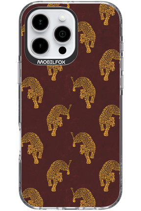 Burgundy Leopard Pattern - Apple iPhone 16 Pro Max