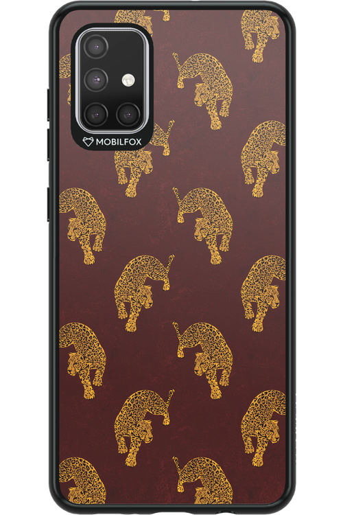Burgundy Leopard Pattern - Samsung Galaxy A71