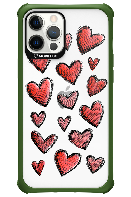 Red Love Transparent 2.0 - Apple iPhone 12 Pro Max