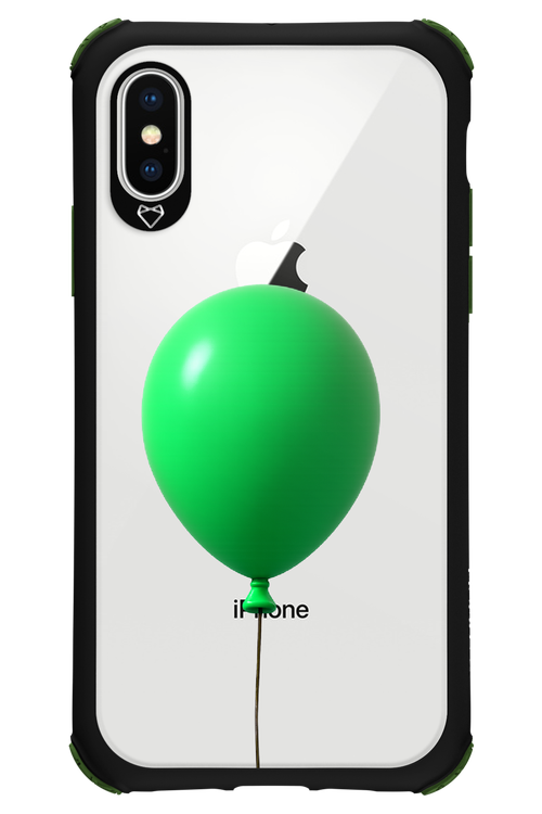 Green Balloon - Apple iPhone X