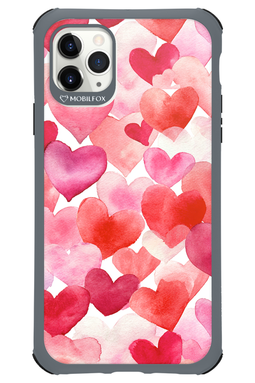 Water Painted Heart - Apple iPhone 11 Pro Max