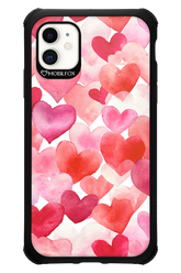 Water Painted Heart - Apple iPhone 11