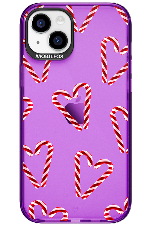 Candy Cane Hearts - Apple iPhone 15 Plus