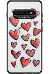 Red Love Transparent 2.0 - Samsung Galaxy S10+