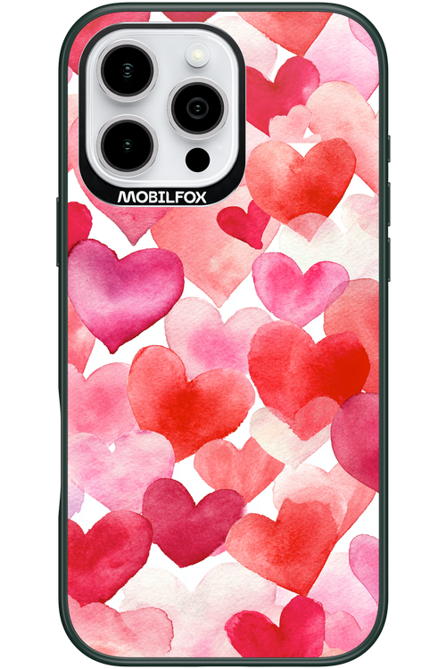 Water Painted Heart - Apple iPhone 16 Pro Max