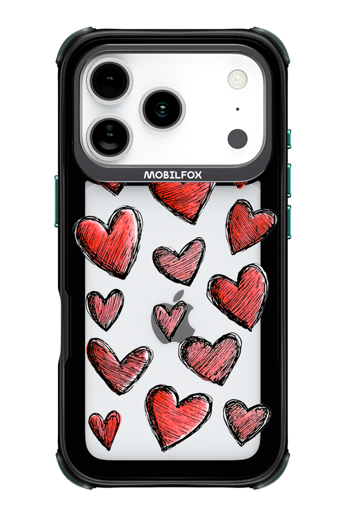 Red Love Transparent 2.0 - Apple iPhone 17 Pro