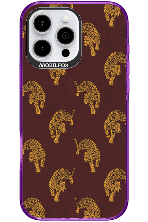 Burgundy Leopard Pattern - Apple iPhone 16 Pro Max