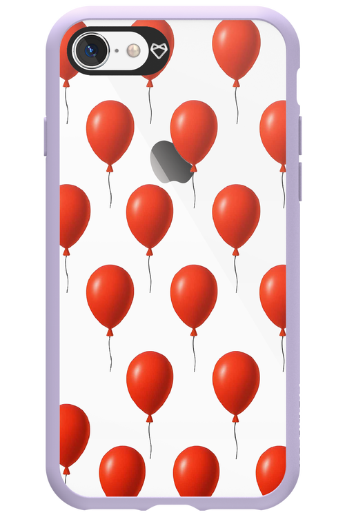 Red Balloons - Apple iPhone 8