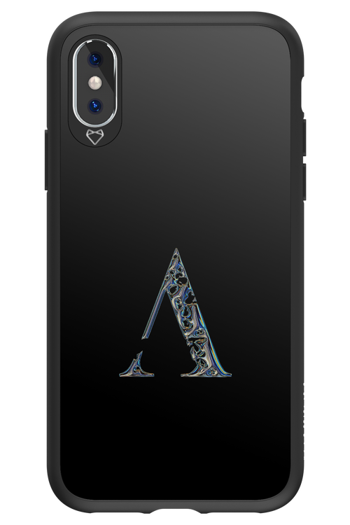 ⁠ ⁠Azteca A Chrome Logo - Apple iPhone XS