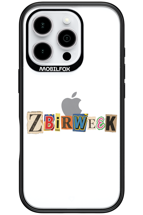 Zbirweek (transparent) 2.0 - Apple iPhone 16 Pro
