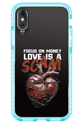Focus on money, love is a scam - Apple iPhone X