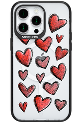 Red Love Transparent - Apple iPhone 15 Pro Max