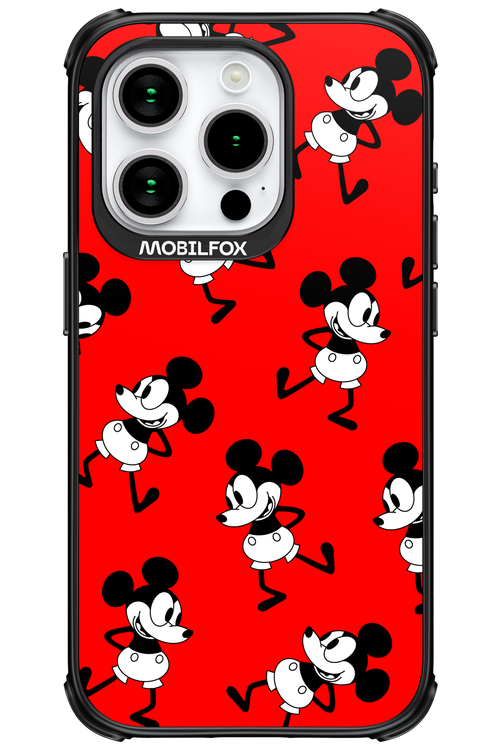Iconic Mouse (red pattern) - Apple iPhone 15 Pro