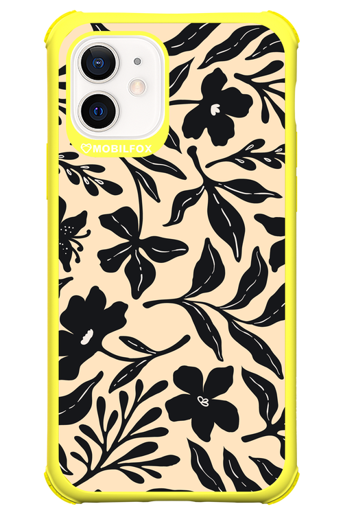 Black Flowers 2.0 - Apple iPhone 12