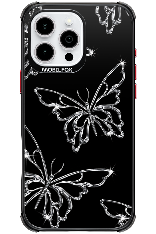 Silver Butterfly 2.0 - Apple iPhone 16 Pro Max
