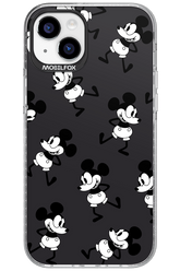 Iconic Mouse (antracite pattern) - Apple iPhone 15 Plus