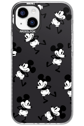 Iconic Mouse (antracite pattern) - Apple iPhone 15 Plus
