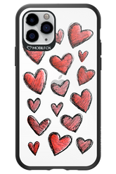 Red Love Transparent - Apple iPhone 11 Pro